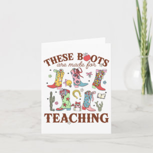 Tarjeta Estos Boots Se Hacen Para Enseñar Vaquera Occident