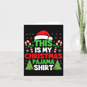 Tarjeta Estos Son Mis Navidades Pajama Funny Xmas Pjs Homb