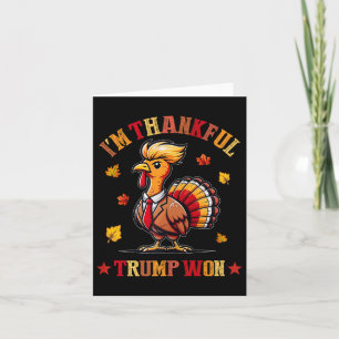 Tarjeta Estoy agradecido de que Trump ganara 2024 y llevar