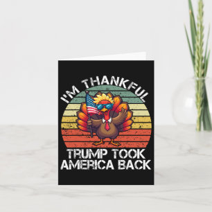 Tarjeta Estoy agradecido de que Trump ganara a Estados Uni