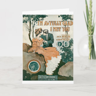 Tarjeta Estoy alegre tremendo yo le encontré