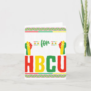 Tarjeta Estoy alentando cada mes de historia negra hbcu St