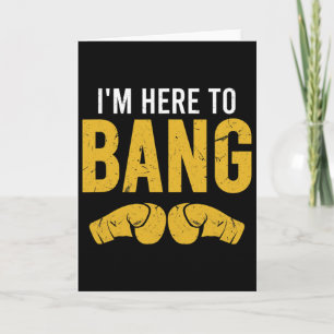 Tarjeta Estoy aquí para motivar a boxeadores y kickboxers