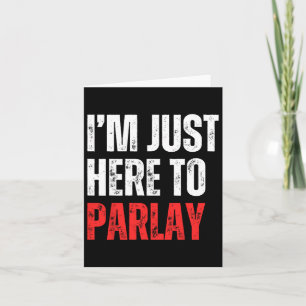 Tarjeta Estoy aquí para Parlay Sports Betting Football Ta