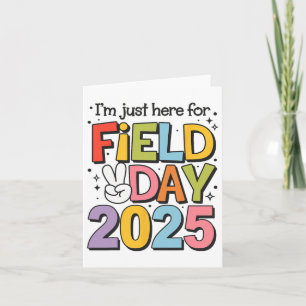 Tarjeta Estoy aquí por el Día del Campo 2025 para los niño
