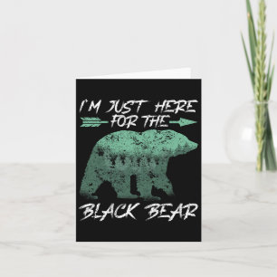 Tarjeta Estoy aquí por la caza del oso negro