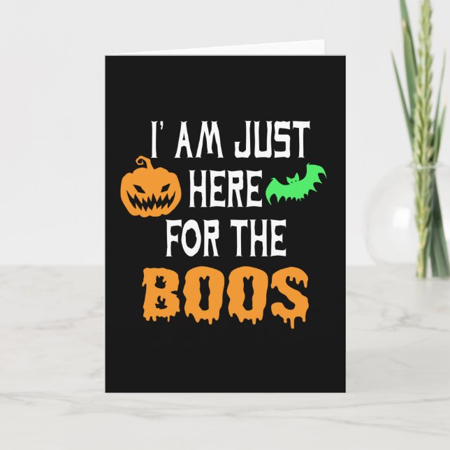 Tarjeta Estoy aquí por los abucheos (Anverso)