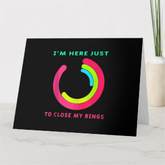 Tarjeta Estoy aquí solo para cerrar mi regalo de gimnasia 