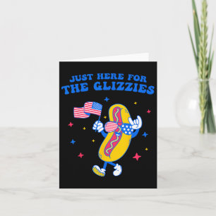 Tarjeta Estoy Aquí Solo Por Las Glizzies Divertido Cuatro 