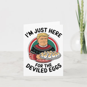 Tarjeta Estoy Aquí Solo Por Los Huevos Endiablados Diverti