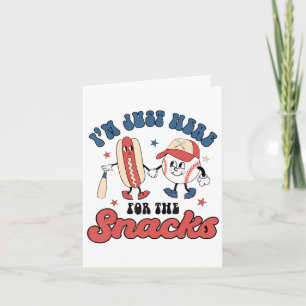 Tarjeta Estoy Aquí Solo Por Los Snacks Bysebyll 4 De Julio