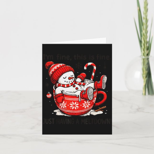 Tarjeta Estoy Bien Esto Está Bien Solo Teniendo Colapso Na (Anverso)