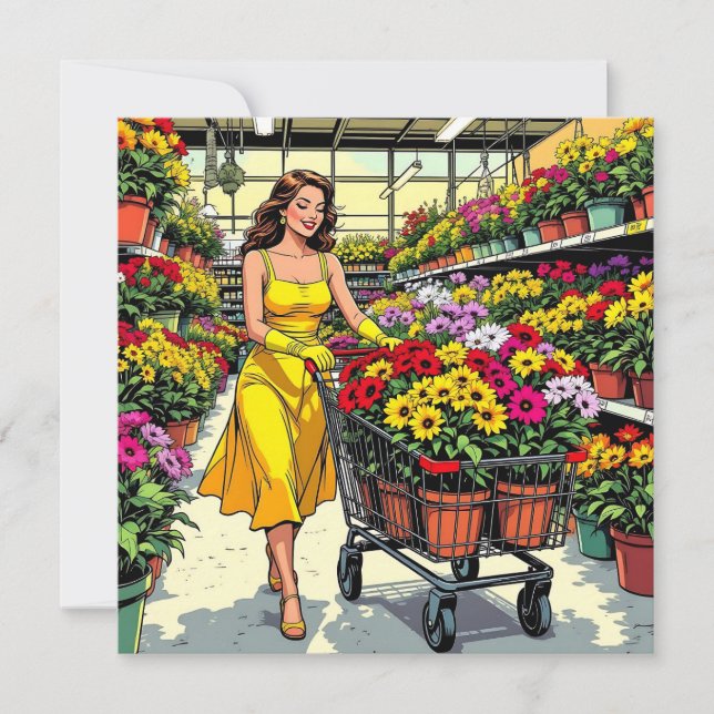 Tarjeta Estoy buscando estas plantas | Gardening Pun (Anverso)