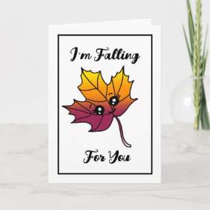 Tarjeta Estoy cayendo por ti   Pareja de Flirty romántica