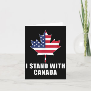 Tarjeta Estoy con Canadá América Bandera Canadiense T-sh