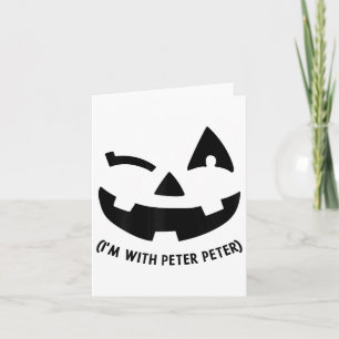 Tarjeta Estoy Con Peter Couple Halloween Mujeres Adultas E