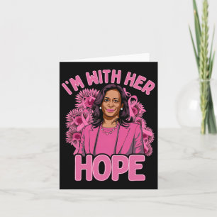 Tarjeta Estoy con su esperanza Kamala Harris 2024 Cáncer d