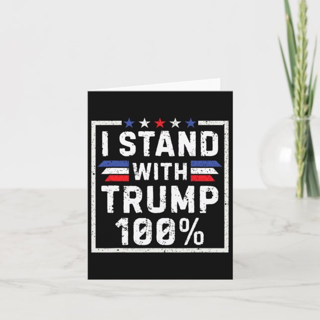 Tarjeta Estoy Con Trump 100% 1 (Anverso)