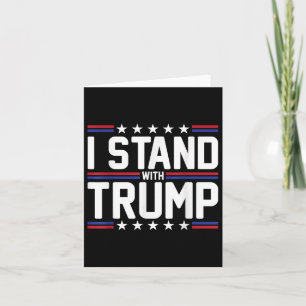 Tarjeta Estoy de acuerdo con el apoyo de Trump con la band