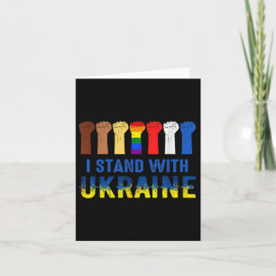 Tarjeta Estoy de acuerdo con Ucrania en contra de Putin pa