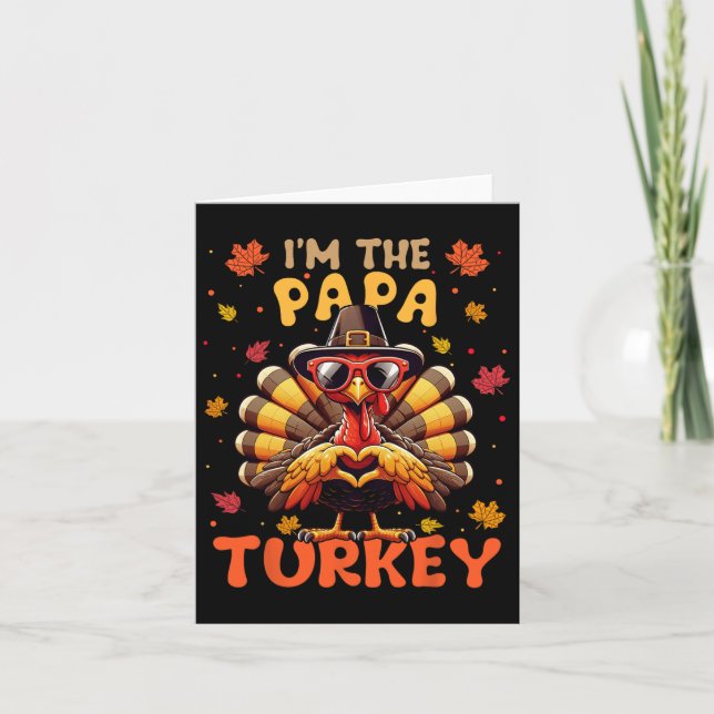 Tarjeta Estoy El Pavo Papa Coincidente 2024 Familia Día de (Anverso)