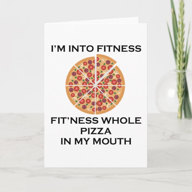 Tarjeta Estoy en Fitness Pizza (Anverso)