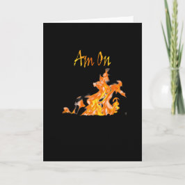 Tarjeta Estoy en fuego real