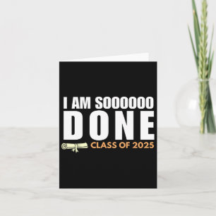 Tarjeta Estoy Listo De La Parte De Graduación Superior De 