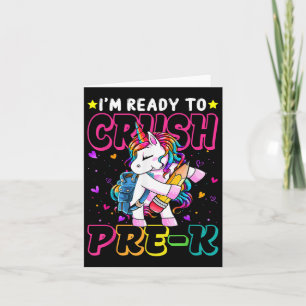 Tarjeta Estoy Listo Para Aplastar A La Unicornio Previa A