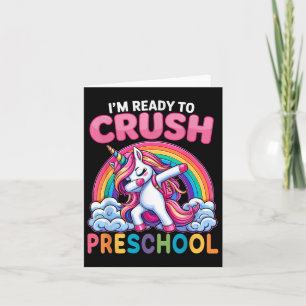 Tarjeta Estoy Listo Para Aplastar A Los Chicas De Preescol