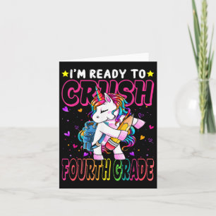 Tarjeta Estoy Listo Para Aplastar A Unicornio De Cuarto Gr