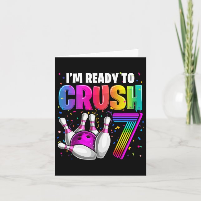 Tarjeta Estoy listo para aplastar el 77º cumpleaños de la  (Anverso)