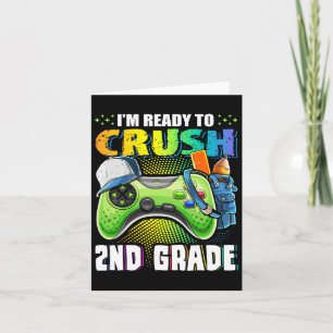 Tarjeta Estoy listo para aplastar el video de 2º grado Ck