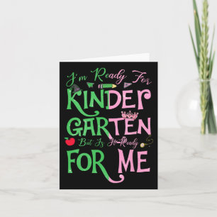 Tarjeta Estoy listo para el jardín de infancia pero ¿está
