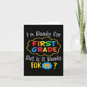TARJETA ESTOY LISTO PARA EL PRIMER GRADO PERO ESTÁ LISTO P