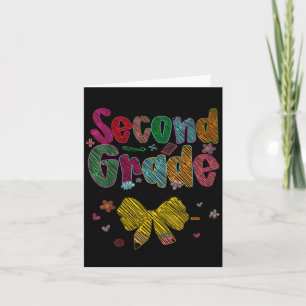 Tarjeta Estoy listo para el segundo grado de Unicorn de vu
