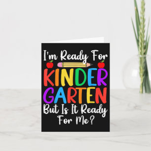 Tarjeta Estoy Listo Para Que El Jardín De Niños Vuelva A L