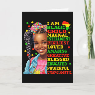 Tarjeta Estoy Orgulloso Niño Negro Americano Africano Por 