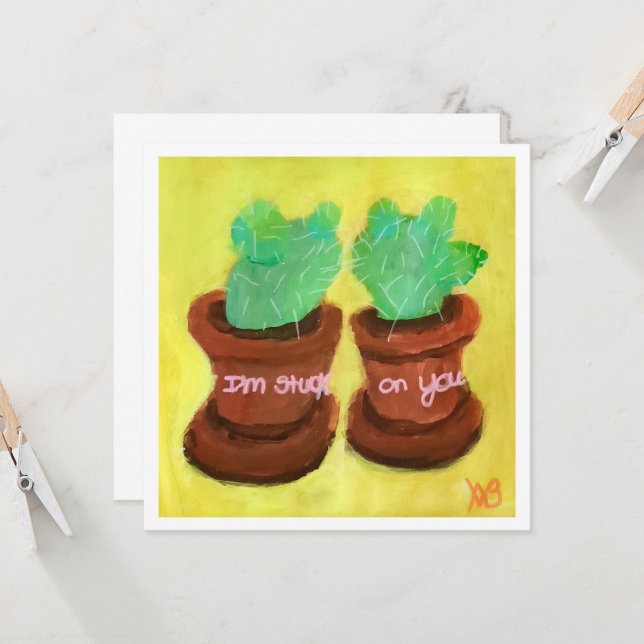 Tarjeta Estoy Pegado a Ti (Anverso/Reverso In Situ)