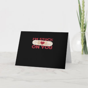 Tarjeta Estoy Pegado a Ti Banda Adhesiva Divertida Regalo 