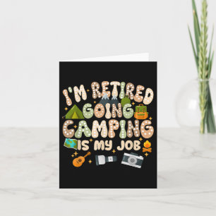 Tarjeta Estoy Retirado Caminando Es Mi Trabajo Fuera De Da