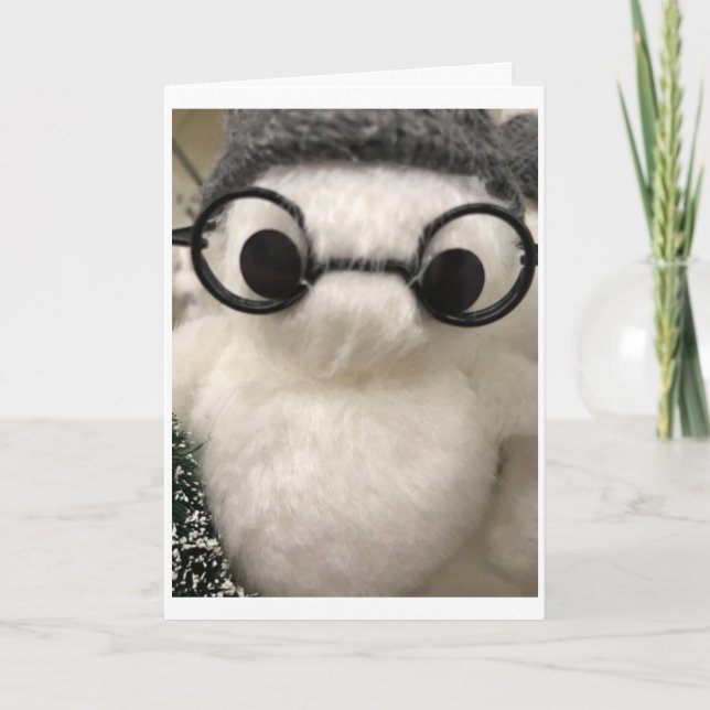 TARJETA ESTOY SIENDO *MUY NOSOTROS* TENGO UNA NAVIDAD MUY  (Anverso)