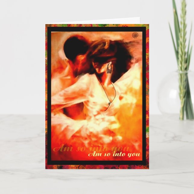 Tarjeta Estoy tan metido en ti (Anverso)