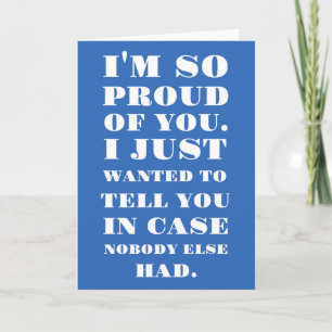 Tarjeta Estoy tan orgulloso de ti