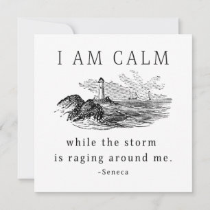 Tarjeta Estoy Tranquila Mientras La Tormenta Está Enfureci