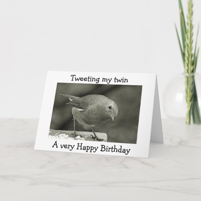 TARJETA ESTOY TUITEANDO MI CUMPLEAÑOS FELIZ (Anverso)