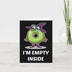 Tarjeta Estoy vacío dentro del diseño de Donut de Hallowee