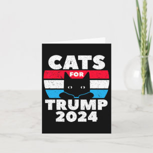 Tarjeta Estoy votando gatos para el debate electoral de Tr