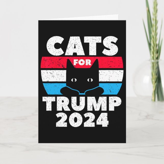 Tarjeta Estoy votando gatos para el debate electoral de Tr (Anverso)