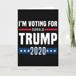 Tarjeta Estoy votando por la elección de Trump